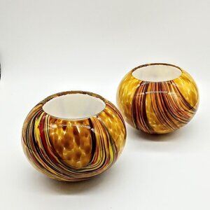 Vianne France Mouth-Blown Cased Art Glass Pendant Lamp Shades